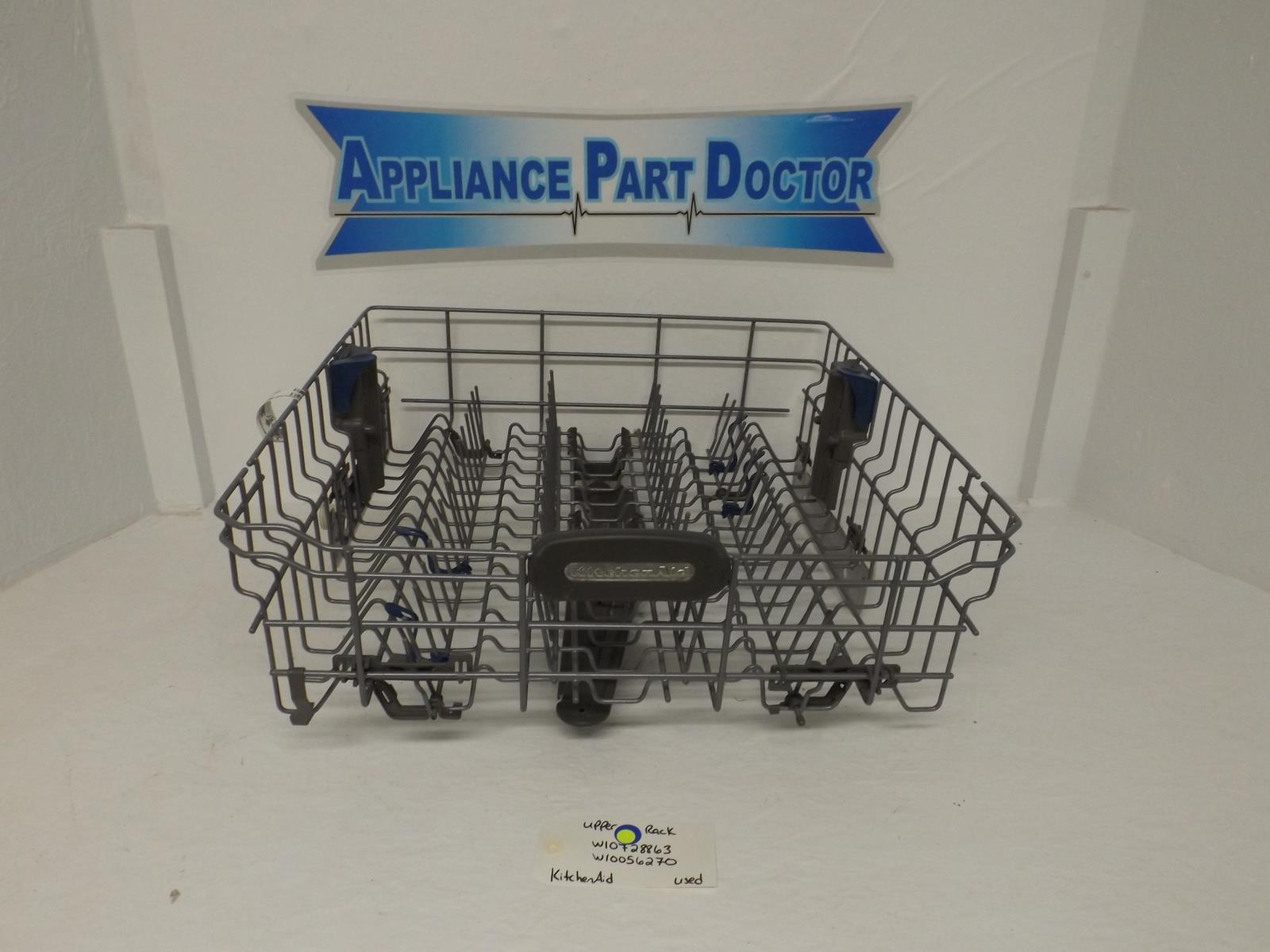 KitchenAid Dishwasher W10728863 W10056270 Upper Rack Used KitchenAid Dishwasher W10728863 W10056270 Upper Rack Used